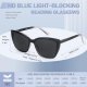 Reading Glasses Women, 3 pack Fashion Oversized Blue Light Readers Women, Spring Hinge Cat Eye Glasses Anti Eyestrain
